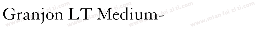 Granjon LT Medium字体转换